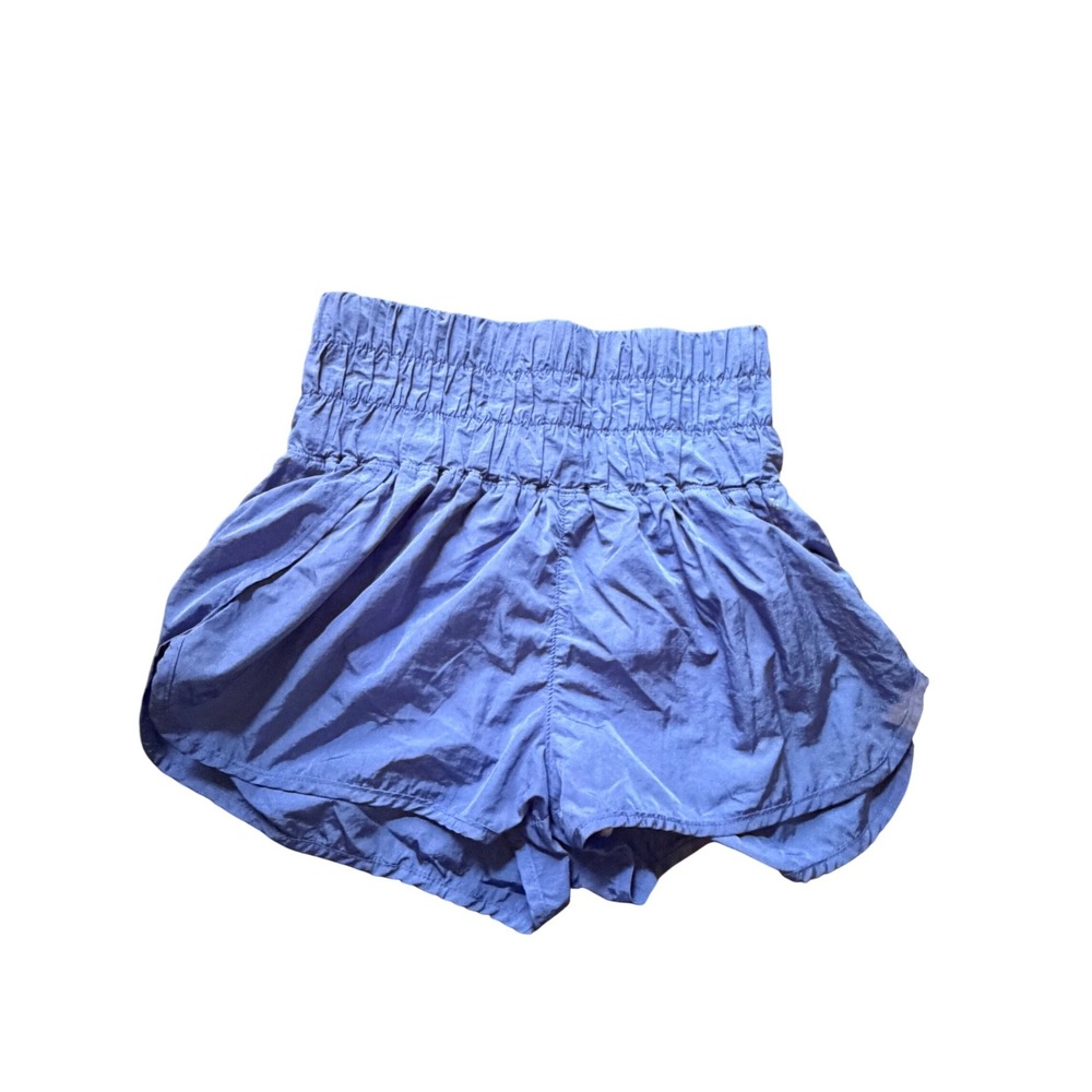 FP Movement by Free People High-Waist Athletic Shorts in Periwinkle Blue